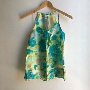 banana republic silk top